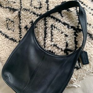 Vintage Leather Coach Shoulder Bag